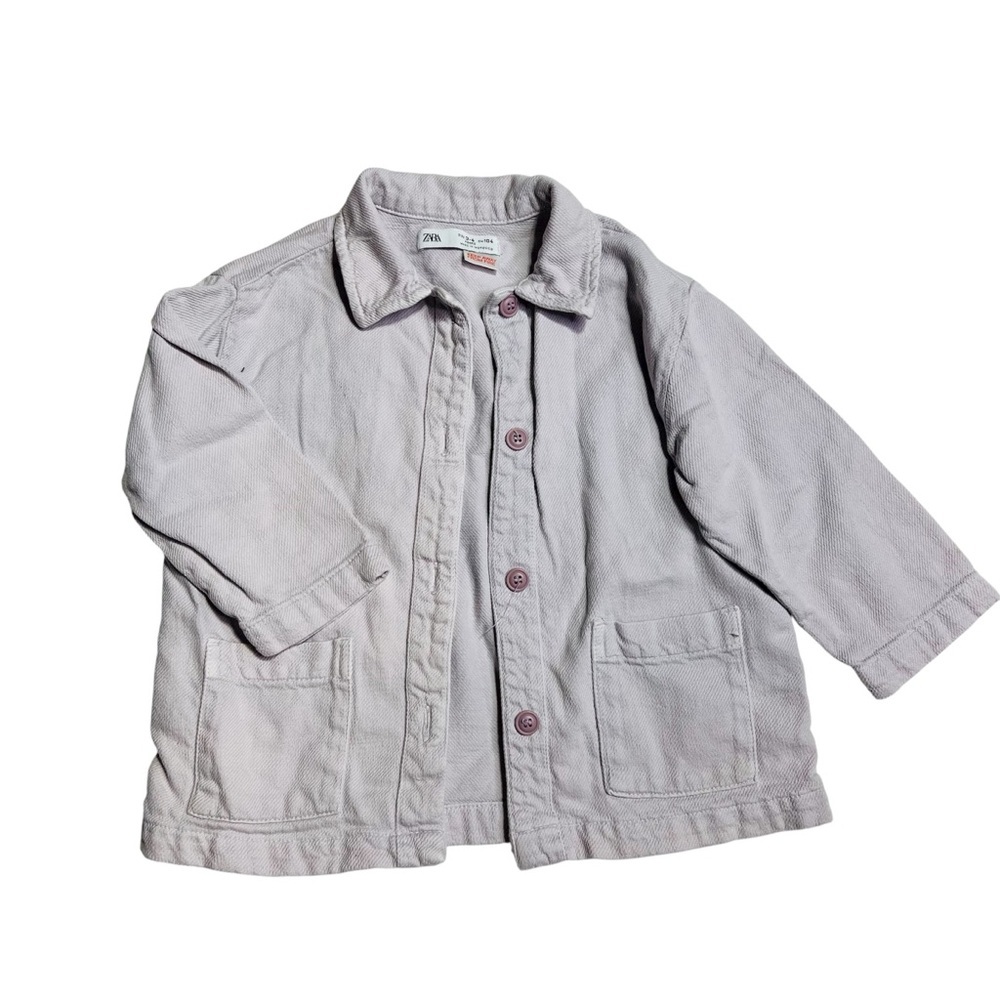 Zara Kids Light lilac Jean Jacket